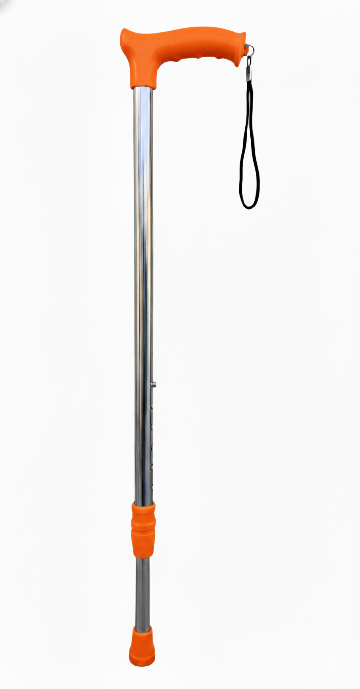 Dr. Trimp Quad Base Walking Cane – Adjustable Height Mobility Stick for Elderly, Patients & Adults | Stable 4-Point Base, Anti-Slip Grip & Lightweight Design | Walking Support Cane for Men & Women