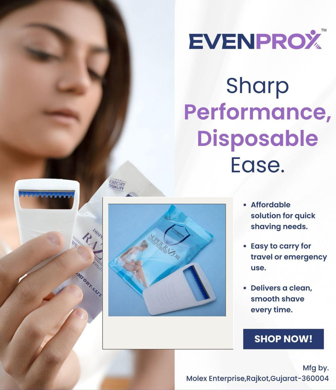 disposable prep razor/skin blade