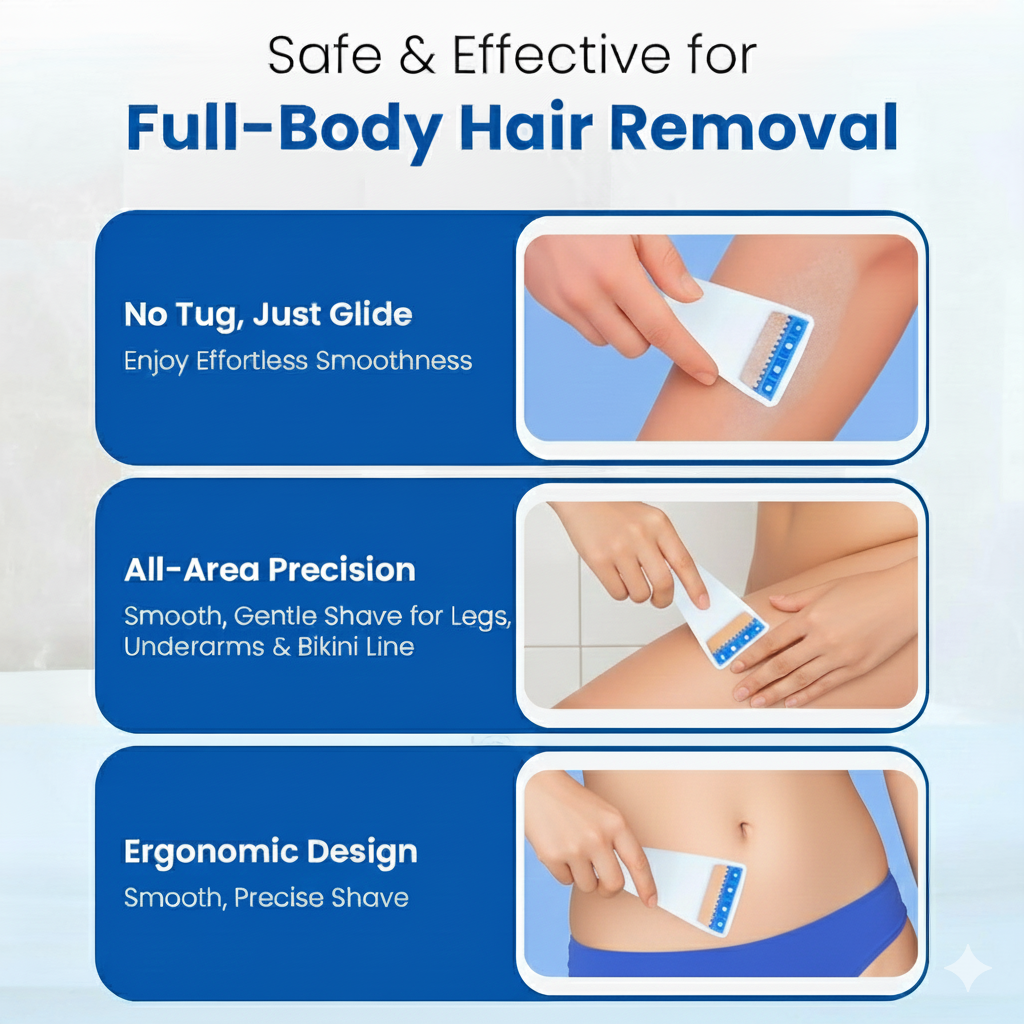 Dr. Trimp Disposable Razor for Women & Men (Pack of 6) – Double Blade Body Shaver for Sensitive Skin | Painless Hair Removal for Bikini Line, Underarms & Body | Stainless Steel Sharp Blades